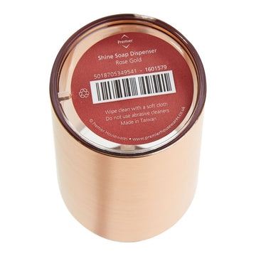 Shine Rose Gold Plastic Liquid Soap Dispenser