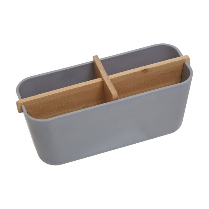 Canyon Grey Organiser 4 Section Bamboo Fibre