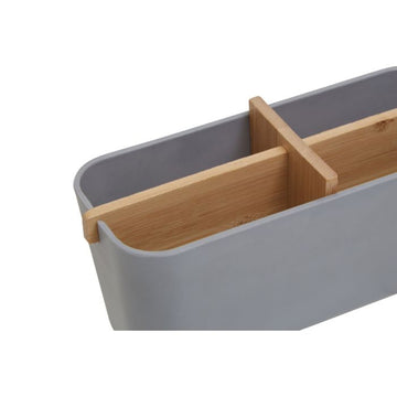 Canyon Grey Organiser 4 Section Bamboo Fibre