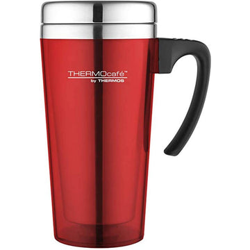 420ml Thermos Red Translucent Insulated Mug
