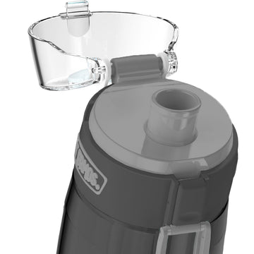 710ml Smoked Grey Hydration Water Bottle Push Button Lid