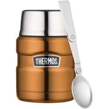 Thermos 470ml Stainless Steel Copper Food Flask with Spoon