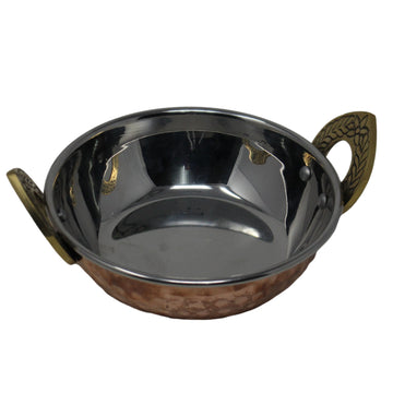 13cm Indian Kadai Dish Copper Rice Bowl