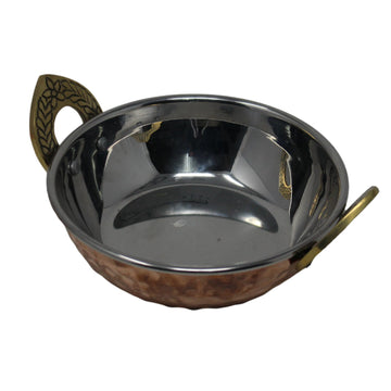 13cm Indian Kadai Dish Copper Rice Bowl