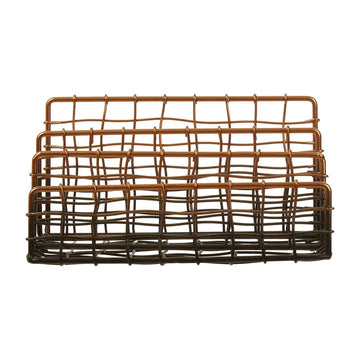 Mimo Letter Rack, Black & Rose Gold