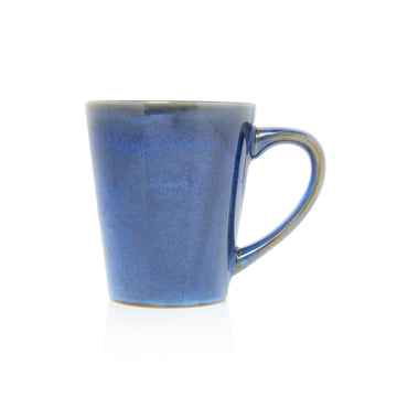 250ml Reactive Glazed Blue Gloss Mug