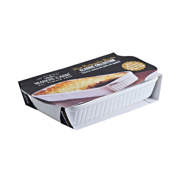 Classic White Stoneware Rectangular Roasting Baking Dish