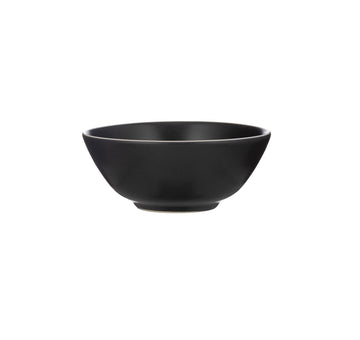17cm Round Ceramic  Classic Black Food Bowl