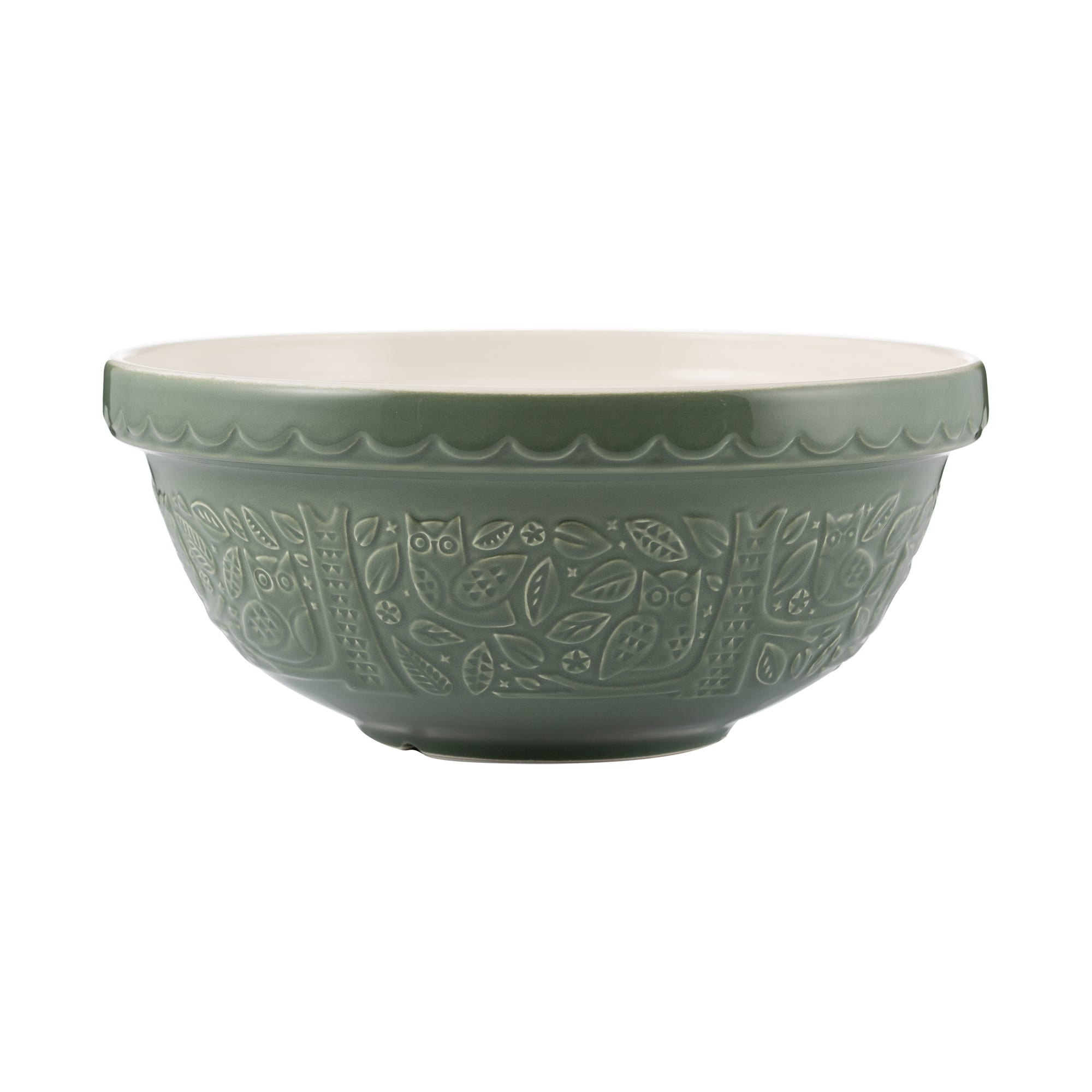 Mason Cash In The Forest 18cm Green Owl Mixing Bowl