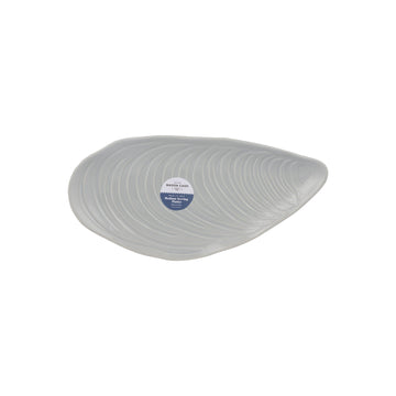 28cm Grey Shell Ceramic Platter