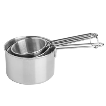 Set of 3 Mason Cash Stainless Steel Measuring Cups