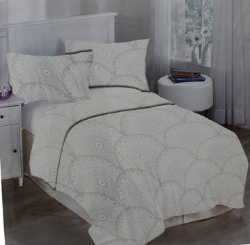 Geometric Floral Duvet Cover 100% Cotton Quilt Double