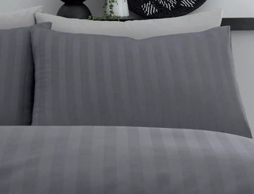 100% Egyptian Cotton 200TC Hotel Quality Duvet Cover Set, King, Charcoal
