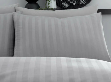 100% Egyptian Cotton 200TC Hotel Quality Duvet Cover Set, Double, Grey