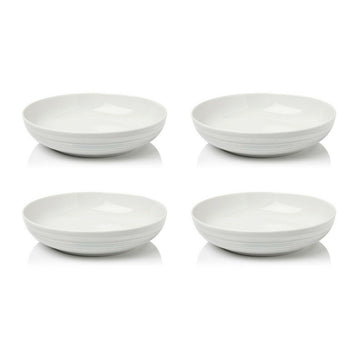 Sabichi Set of 4 Grey Swirl Porcelain Pasta Bowls