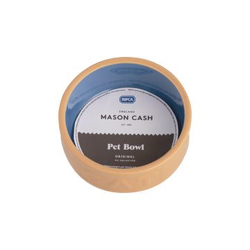 Mason Cash 13cm Stoneware Cane & Blue Pet Feeding Bowl