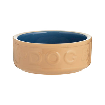 Mason Cash 18 Stoneware Cane and Blue Water Bowl Pet Feeding