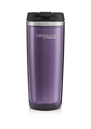Thermos 350ml Thermocafe Purple Vacuum Flask