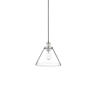 Pyramid Satin Silver Ceiling Pendant