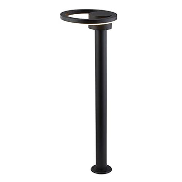 Norwich LED Black With Frosted Diffuser IP44 Outdoor Post