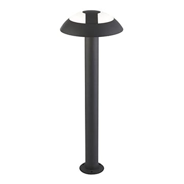 Mushroom 73cm Dark Grey & Opal LED Outdoor Post IP44