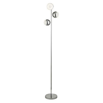 Marbles 3 Light Chrome With Crystal Sand Floor Lamp