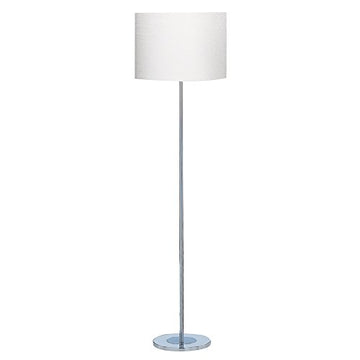 Carter Chrome Base & Fabric Shade Floor Lamp