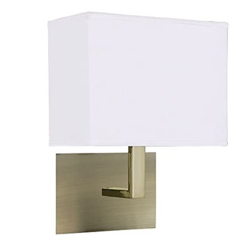 Hotel LED 2 Light Antique Brass Adjustable Wall Light