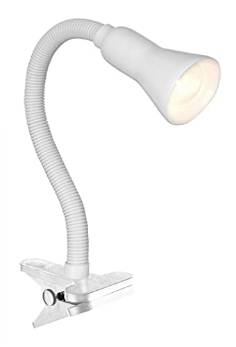 Desk Partner White Flexi Clip Table Lamp