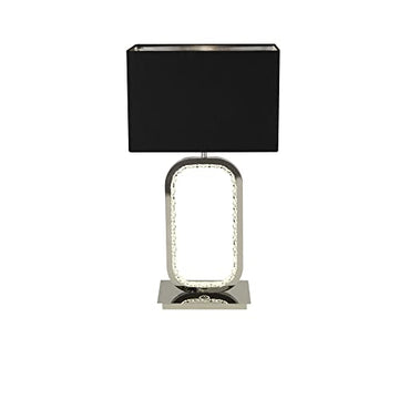 Aura LED Base Chrome With Crystal Glass Table Lamp