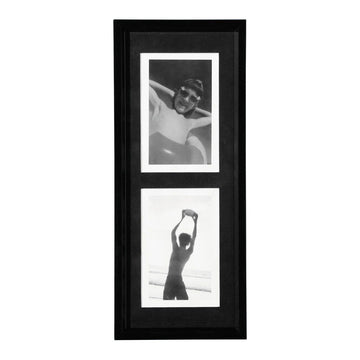 Black Modern Dual Photo Frame