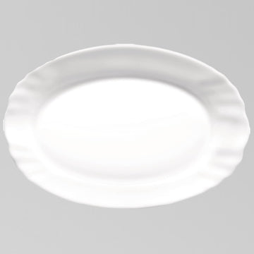 Bormioli Rocco 22cm Oval Glass Serving Plate