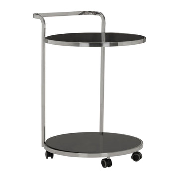 Ackley 2 Tier Monochromatic Drinks Trolley