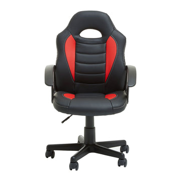Black and Red PU Home Office Chair