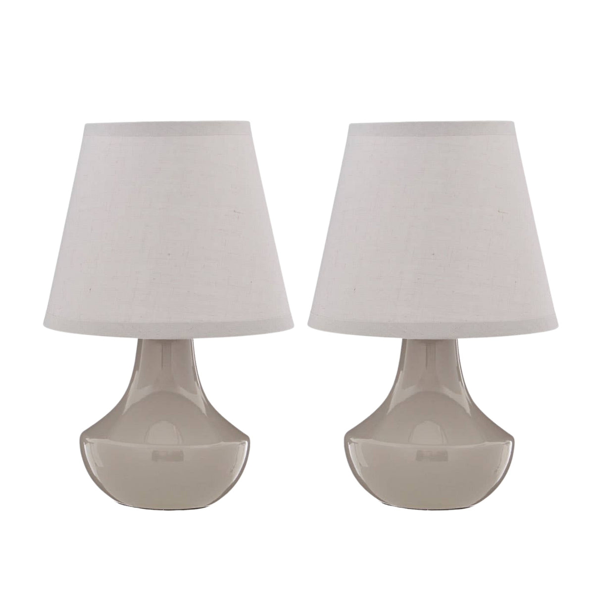 Orbo Set of 2 Grey Ceramic Table Lamps
