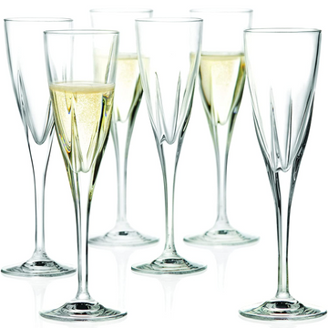Set of 6 170ml Champagne Flutes