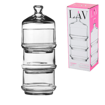 3-Tier Stackable Food Glass Jar