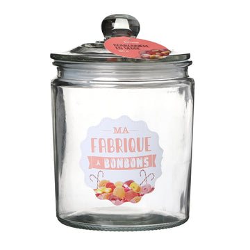 1.9L Glass Storage Jar With Airtight Lid