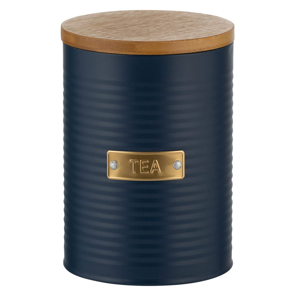 Typhoon Navy Blue Tea Canister