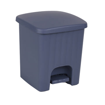 Plastic 5 Litre Blue Bin with Pedal Lid Waste Dustbin