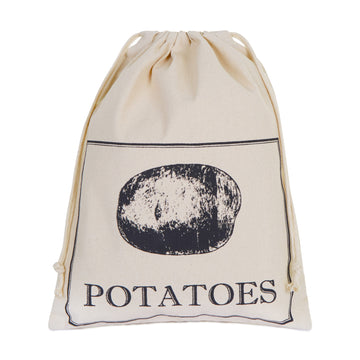 Reusable Cotton Potato Bag With Drawstring
