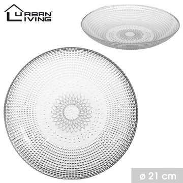 21cm Classic Round Dinnerware Glass Plate