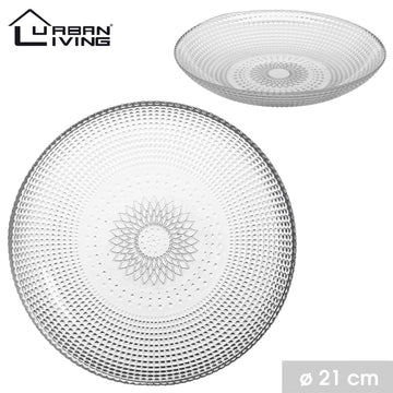21cm Classic Round Dinnerware Glass Plate