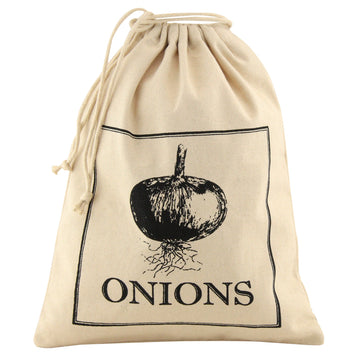 Reusable Cotton Onion Bag With Drawstring