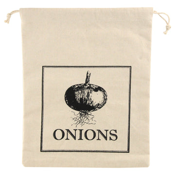 Reusable Cotton Onion Bag With Drawstring