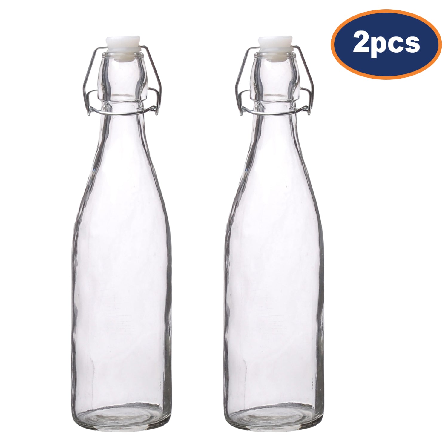 2Pcs 500ml Vintage Preserving Air Tight Glass Bottle