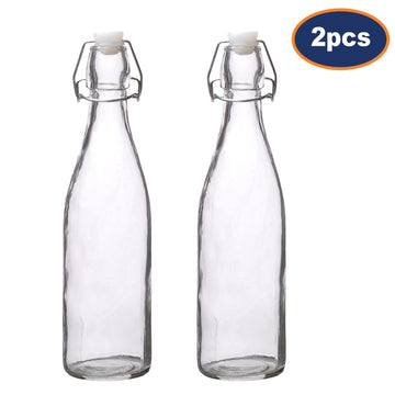 2Pcs 500ml Vintage Preserving Air Tight Glass Bottle