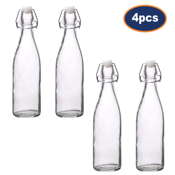 4Pcs 500ml Vintage Preserving Air Tight Glass Bottle