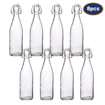 8Pcs 500ml Vintage Preserving Air Tight Glass Bottle