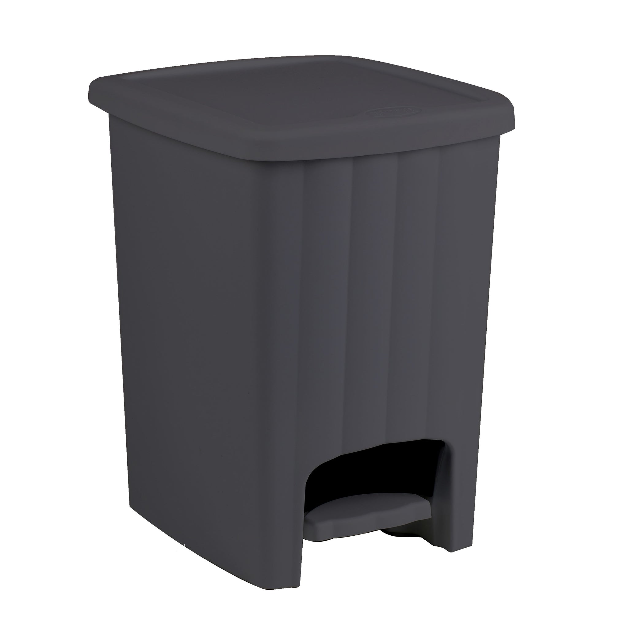 Plastic 20 Litre Black Bin with Pedal Lid Waste Dustbin